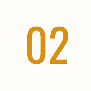 Minimalist design with number 02